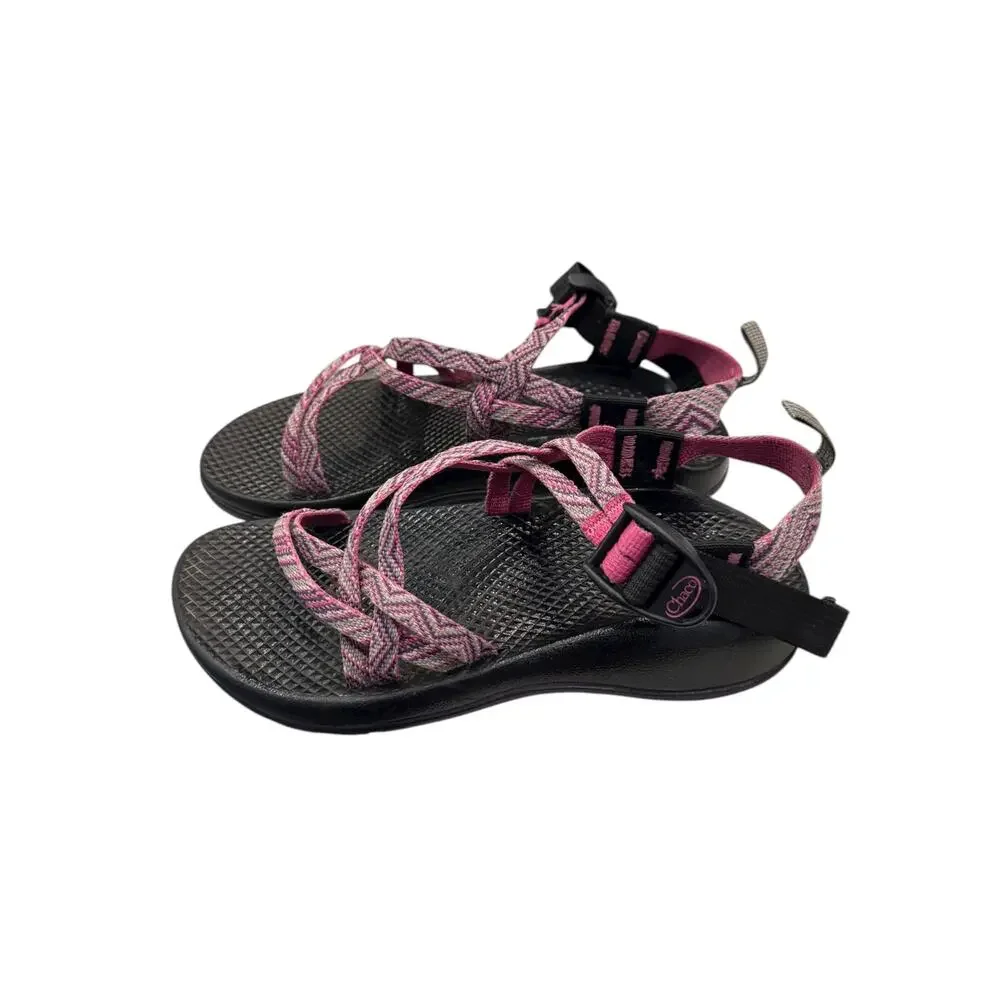 Chaco ZX/2 Yampa Pink Gray Toe Loop Sport Sandals Big Kids 4 EU 35